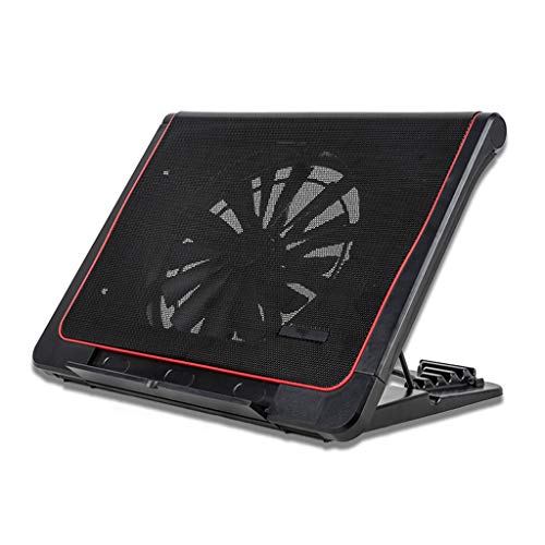 Preisvergleich Produktbild Notebookkühler Silent Laptop kühler gerät läuft- Laptop-Kühlhalterung, Tragbare Klappbasis, 20 cm Silent Fan + Augenschutz + 6 Winkeleinstellung - Universal