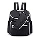 Produktbild Cansenty Multifunktionaler Baby-Wickelrucksack mit großer Kapazität, Windelorganizer, USB-Ladeanschluss mit Thermotasche für Kinderzimmer Schwarz