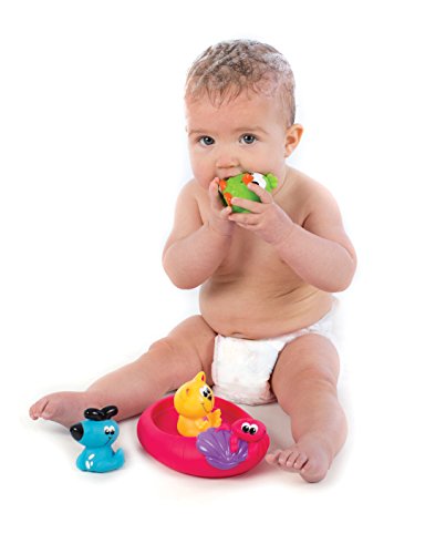 Playgro 40123 – Badespielzeug schwimmende Freunde, bunt - 5