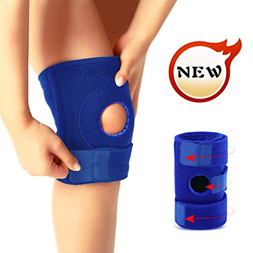 Jueachy Ginocchiera per Donna Uomo Protezione Supporto Ginocchio per Corsa Escursionismo Sollevamento Pesi Allenamento Sollievo dal Dolore Articolare Lacerazione