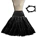 Produktbild A-Express Schwarz S-M Retro Reifrock Petticoat Unterrock Unterröcke Crinoline für Wedding Rockabilly Kleid 1x Shamballa