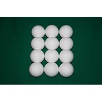 Wagner automaten Kickerbaelle – 12 Pelotas para Futbolín, 17 gr, 34 mm, blanco