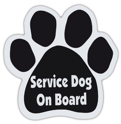 Download Dog Paw Shaped Magnets: SERVICE DOG ON BOARD | Dogs, Gifts, Cars, Trucks by Crazy Sticker Guy