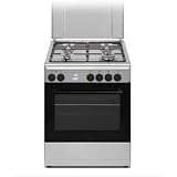 Cucina a Gas con Forno Elettrico Ventilato Multifunzione con Grill 60x60 cm  Inox : Amazon.it: Grandi elettrodomestici