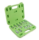 4) 7 x Sechskant Einsätze: - 8mm (BMW,FORD,GM) - 9mm (GM) - 10mm (FORD) - 12mm (FIAT,LANCIA,PEUGEOT,TALBOT) - 14mm (LANCIA,MERCEDE) - 3/8