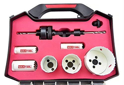 MaxTool Plumber M42 Kit de sierra perforadora de cobalto bimetal, 44 mm de profundidad de corte, BMS42W44P11