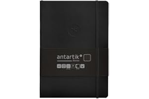 Antartik CUADERNO CON GOMILLA NOTES TAPA BLANDA A5 HOJAS PUNTOS NEGRO 80 HOJAS 80 GR FSC