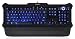 Produktbild Perixx PX-1100, Backlit Gaming Keyboard - USB - Red/Blau/Purple Illuminated Keys - Full Size Layout - Elegant Rubber Black Design - 20 Million Key-press Lifecycle - Brightness Control Wheel - 1.8 m Cable - Adjustable Palm rest - US English Layout