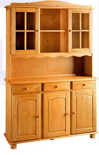 Dogar Altea Aparador 3 Puertas, Pino, Miel, 86x130x42 cm - baulofertas.com