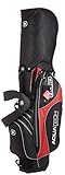 Bolsillos para almacenaje Callaway AQUATECH Cart Bag Bolsas para Palos de Golf, Hombre, Negro/Charcoal/Rojo, Talla Única