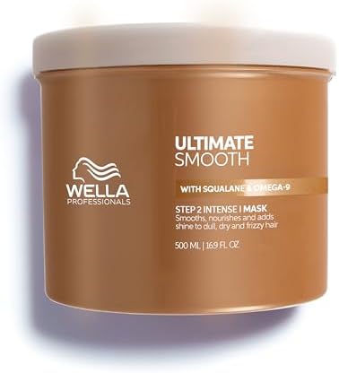 Wella Professionals Ultimate Smooth Maschera Capelli Ristrutturante - Hair Mask con Squalano e Omega 9 - Per Capelli Secchi, Opachi e Crespi (500ml)