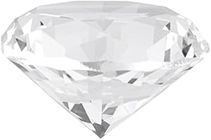 Tnfeeon Diamante di Vetro Trasparente, Pietra di Diamante di Cristallo Sintetico Grande Cristallo Artificiale di per Decorazioni per la Casa di Nozze