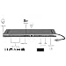 Produktbild MIJIN USB-Dockingstation - USB-C-Adapter C-zu-HDMI zu USB zu USB-Konverter mit SD/TF-Kartenleser RJ45 Police Adapter für MacBook