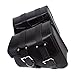 Price comparison product image 2PC Motorcycle Black triangular Synthetic PU Leather Side 2-Strap Saddlebag Tool Bag