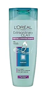LOreal Paris Extrodinary Clay Shampoo - Purifying & Hydrating, 360ml Bottle