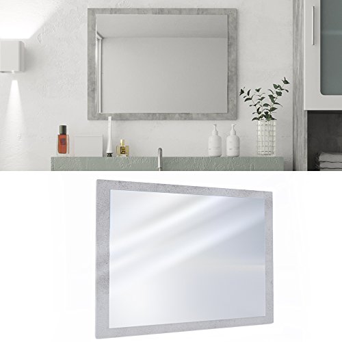 Badezimmerspiegel 45×60 cm Grau-Beton – Spiegel Hängespiegel Badspiegel - 3