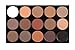 LyDia® 15 COLOURS EYESHADOW PALETTE Matte Smokey Eye Effect Neutral Nude/White Highlight/Brown/Black/Chocolate #2