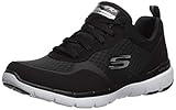 Schwarz Skechers Damen Flex Appeal 3.0-go Forward Sneaker, Schwarz, 39 EU