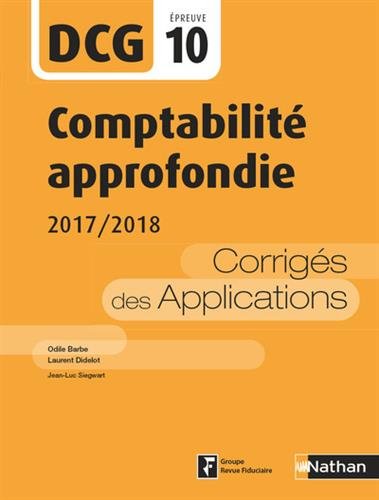 Download DCG 10 - Comptabilité approfondie - 2017/2018 Download DCG 10 - Comptabilité approfondie - 2017/2018