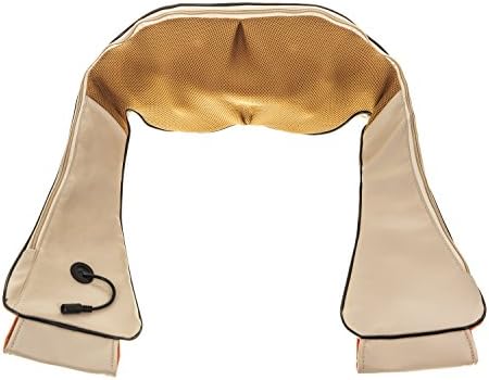 BDUK Shaitsu Massager with 8 Deep Rolling Massage Nodes, Soothing Heat Feature, 3 Intensity Settings and 15 Minute Auto Timer Safety Function – Great for Aching Neck, Shoulders, Back