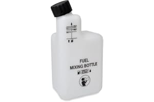 ROCWOOD Botella mezcladora de aceite y combustible de 2 tiempos para desbrozadora o motosierra 25:1 40:1 50:1, botella mezcladora, contenedor de medición, mezcla de gasolina, mezcladora de aceite y gasolina