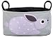 EZGO Cartoon NewBorn Baby Stroller Accessories Foldable Waterproof Bag/Storage Bottle Diapers,Baby Pram Stroller Hanging Bag Multi Functions Organizer Storage Bag,Travelling Buggy Bag (Purple Rabbit)