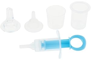 SM SunniMix Hund Katze Futterspritze Pille Fütterung Spritze mit Messbecher, Blau