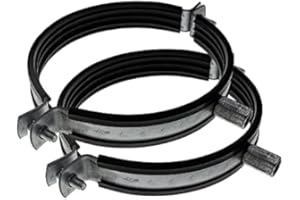 Vent Systems Obejma rurowa Ø 100 mm do wszystkich rodzajów wentylacji, podłącz okrągłe proste kanały do ściany lub sufitu. Z gumką do redukcji szumów, 2 sztuki.