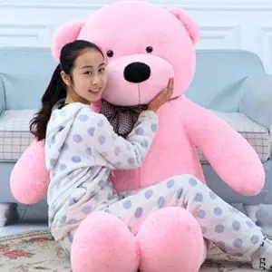 RIDDHI Teddy Bear, Soft Toys, Teddy Bear 3 feet for Girls, Birthday Gift for Girls, Boyfriend, Husband, Wedding, for Couple - Pink