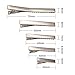 10 Pcs Hair Clips Barrette Silver Colour 55mm Long