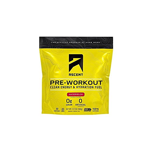 Ascent Pre-Workout 360g - Clean Energy for Hard Work (Watermelon)