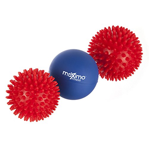 Massagebälle – 3er-Pack – Inklusive 2 Massagebällen mit Noppen und 1 Lacrosse-Ball für eine tiefe Muskelmassage – Perfekt für Rücken, Beine, Füße & Hände – 1 Jahr Garantie. - 3