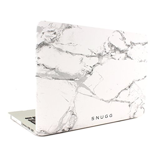 Macbook Pro 15 Hülle, Snugg Apple Macbook Pro 15 Hülle Case Tasche [Deluxe Satin Touch] Ultra Slim - Weiss Marmor