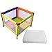 iSafe Zapp And Nap Luxury Square Travel Cot/Playpen - Mixed Color (Multicolored) 101cm x 101cm Complete With Mattress