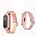 Produktbild Professionelle Armband Ersatzuhrenarmband Leder für Xiaomi Mi Band 3 Smart-Armband-Handgelenk-Bügel-Uhrenarmband (Farbe: pink)