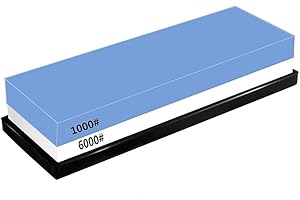 TORCHTREE Whetstone 1000/6000 Sharpening Stones,Whetstones for Sharpening Knives,Silicone Non-Slip Base and Angle Guide,Professional 2-in-1 Knife Sharpeners Stone