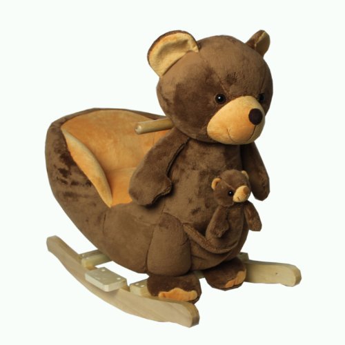 FoxHunter Animal Rocker Baby Kids Rocking Infant Toddler Child Children Toy Brown Bear New