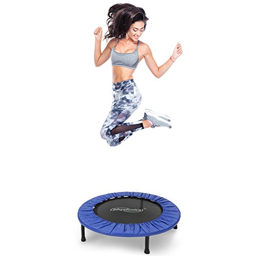 Physionics Robustes Mini-Trampolin mit verschiedenen Durchmessern für drinnen und draußen mit rutschhemmenden Füßen - 9