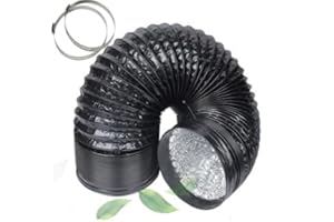 SCHAHBA Aluflexschlauch PVC Aluflexrohr Lüftungsschlauch 10M (125 mm)