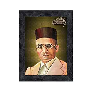 Vinayak Damodar Savarkar Wood Photo Frames with Acrylic Sheet (Glass)(photoframe,Multicolour,8x6inch)-19817