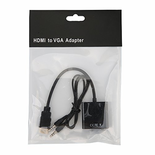 Tikitaka HDMI auf VGA Adapter + 3,5 mm AUX Audio Kabel HDTV Video Konverter Adapter für PC Laptop Xbox Digital Kamera AC107 - 7