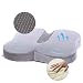 Produktbild Orthopädisches Sitzkissen für Design zur Schmerzlinderung am Unteren Rücken, TravelEase Memory Foam Sitzkissen für Steißbeinschmerzen und Ischiasschmerzen, geeignet für Bürosessel, Rollstuhl (Grau)