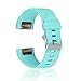 Price comparison product image For Fitbit Charge 2 Strap Bands, CAM-ULATA Soft Silicone Adjustable Band Bracelet Replacement Wristband Sport Straps for Fitbit Charge 2 Heart Rate and Fitness Activity Tracker, Teal