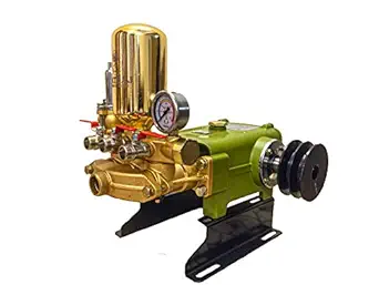 BALLOREX NATRAJ AS-580CI 3-Piston Japanese Technology Tractor Mounted/Motor operated Agriculture Sprayer Pump for Farming and Plants with 4 Inch Pulley (With Apple Gun)