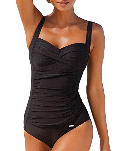 Lascana Damen Shape Badeanzug SWIMSUIT SAPHIR schwarz