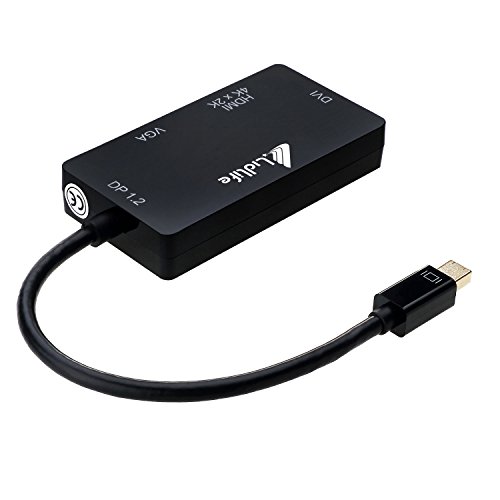 DisplayPort Adapter Lidlife M0401 Multifunktions DisplayPort 1.2 bis HDMI / DVI / VGA Kabel Adapter Konverter Unterstützung 4K Auflösung über HDMI und DVI - 4