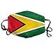 Produktbild Boys Girls Dustproof Hypoallergenic Anti-Allergies Earloop Half Face Face Mask Face and Nose Cover Ski Windproof Polyeste Mask Adjustable Strap, Flag of Guyana