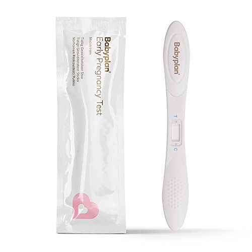 5 x Babyplan Early Pregnancy Midstream Tests HCG - 10mIU - Highly Sensitive, Hygienic Tests for Baby Planning, Tests up to 6 Days Earlier (5 pcs.) Long Stick
