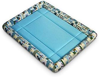 DALL Beds FS-530 Soft And Comfortable Cats And Kennels Pet Bed Pet Mat Four Seasons Universal There Edge Design (Color : Blue, Size : S)