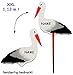 Produktbild XXL Storch aus Holz - 1,12 m ! - incl. Name - mit extra Gartenspieß - zum Aufstellen - für Innen & Aussen - Klapperstorch - Gartenstecker - auch als Türschild / Wandbild - beidseitig bemalt - Kinderzimmer Deko - Mädchen & Jungen - zur Geburt Babys Neugeboren / Hochzeit - großer Holzstorch Dekostorch Adebar / Stecker Garten - wetterfest